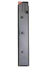 ASC AR Family Rifle Magazine Orange Follower Black Stainless Steel 9mm Luger 20/rd