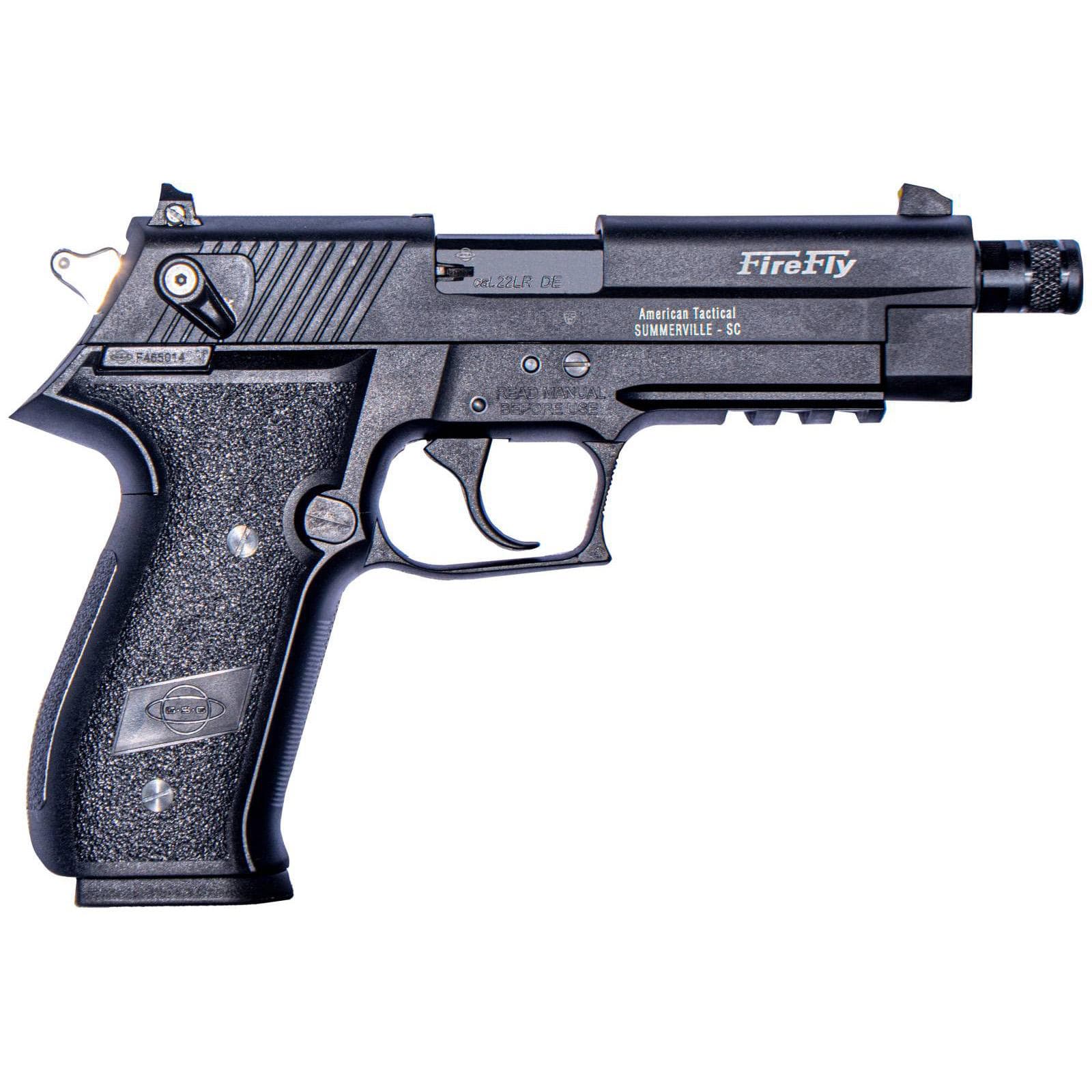 ATI GSG Firefly Handgun .22 LR 13rd Magazine(1) 4.9 Threaded Barrel Black Frame