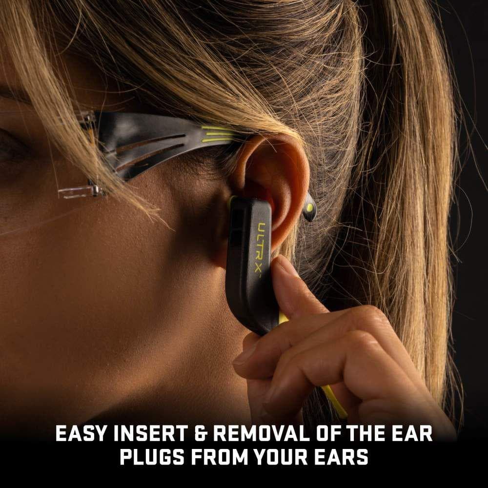 Allen ULTRX Wave Banded Passive Ear Plugs 22dB Grey Yellow