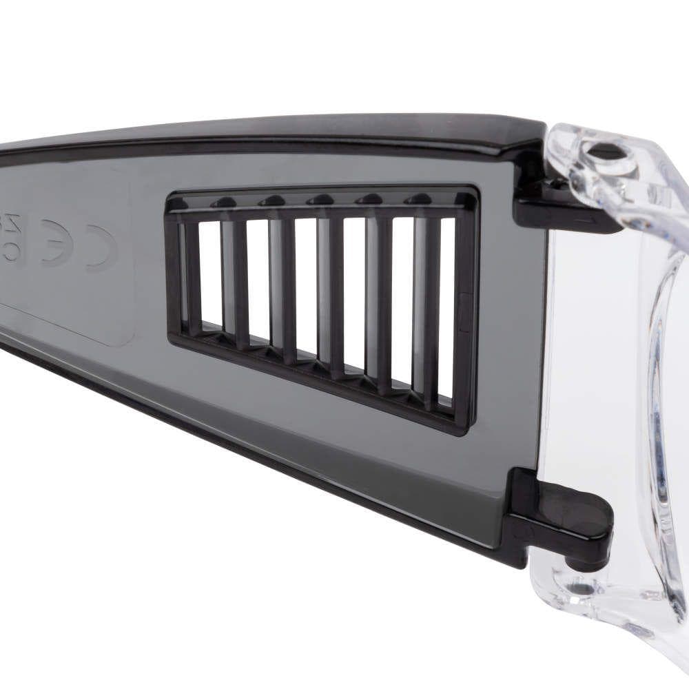 Allen ULTRX Fit Over Safety Glasses Black with Clear Lenses