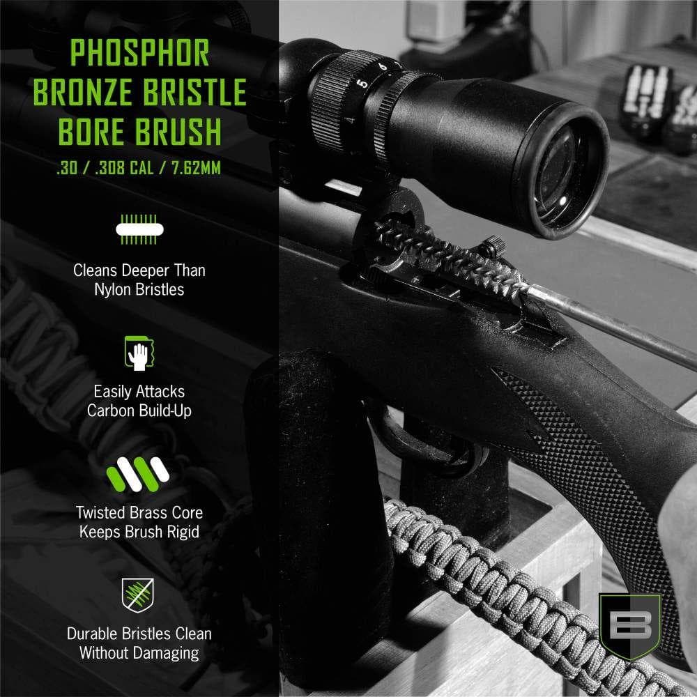 Breakthrough Clean Technologies Phosphorus Bronze Bristle Bore Brush 30/308/7.62mm