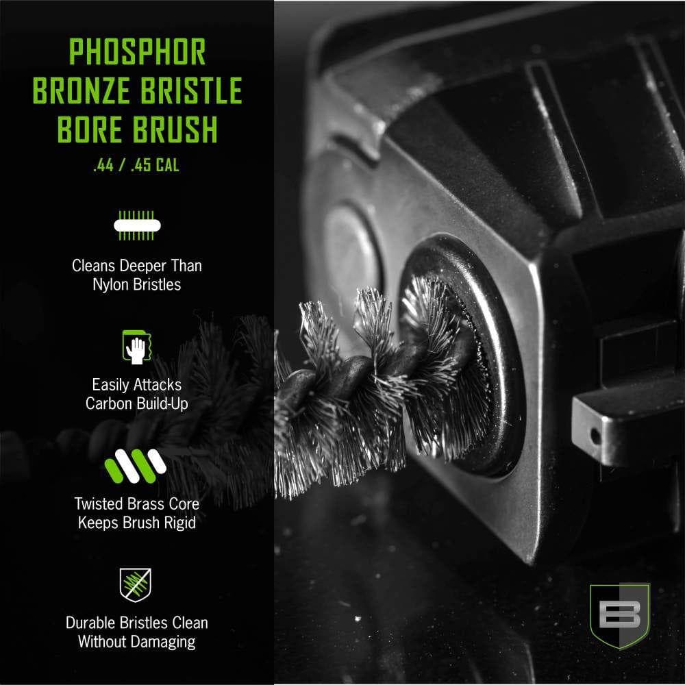 Breakthrough Clean Technologies Phosphorus Bronze Bristle Bore Brush .44/.45 Cal
