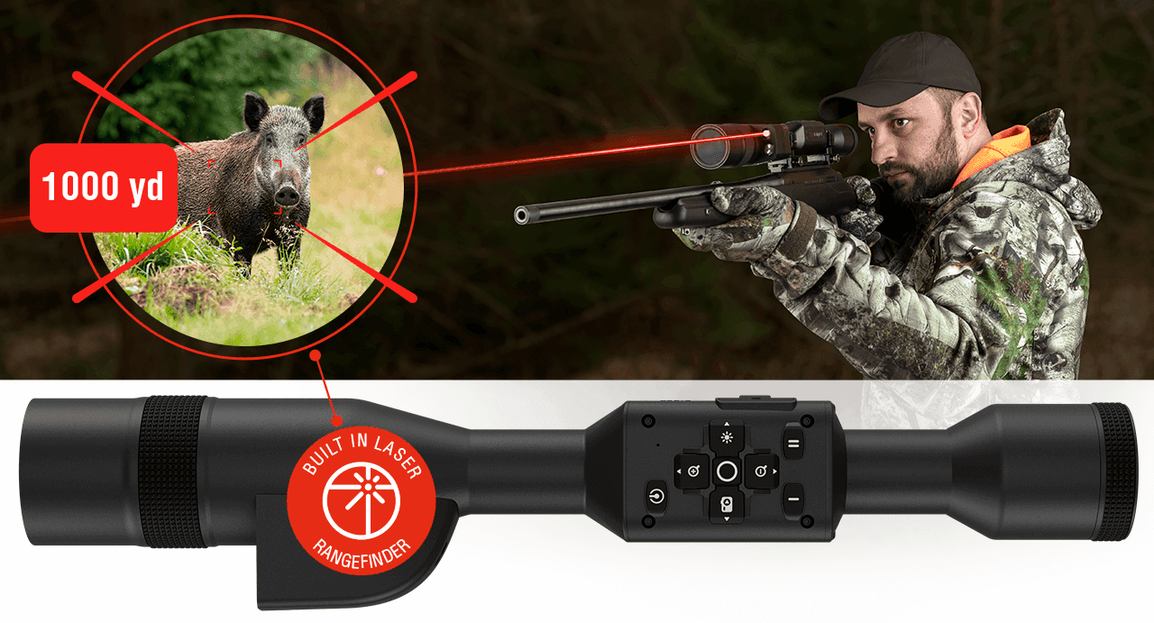 ATN X-Sight 5 5-25x UHD Smart Day/Night Hunting Rifle Scope w/ Gen 5 Sensor