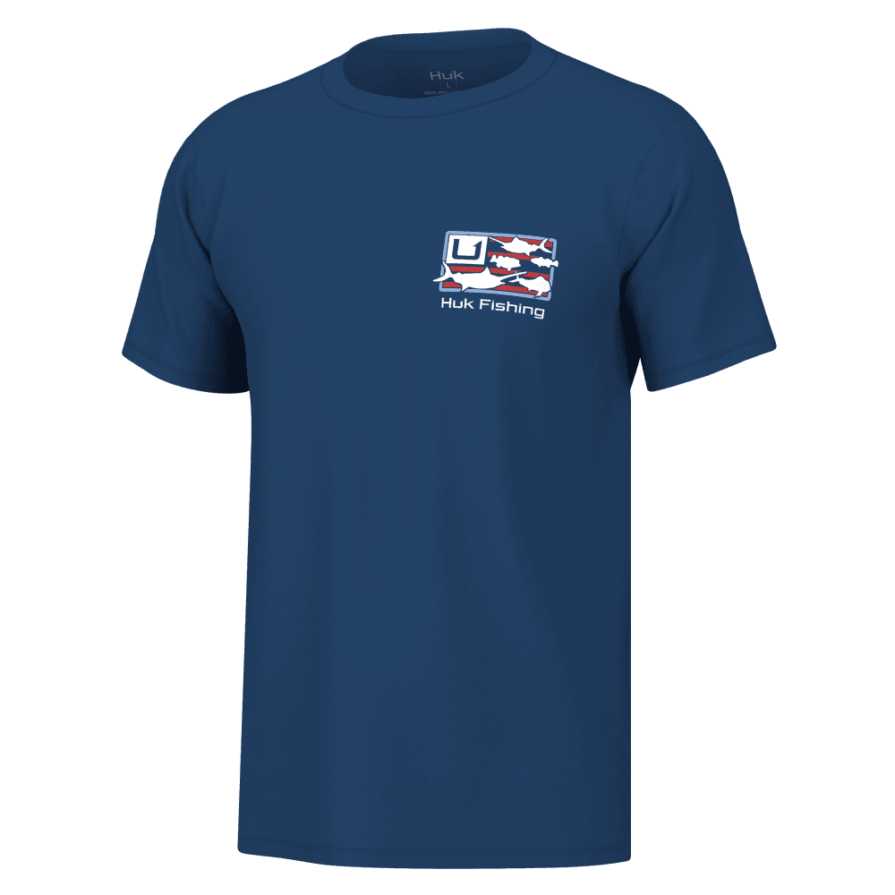 Huk Trophy Flag Short Sleeve Shirt Set Sail 2XL