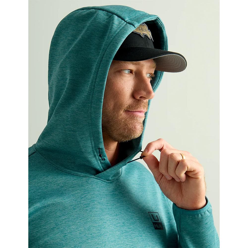 Huk Huk'd Up Performance Fleece Hoodie Storm Blue Heather 2XL