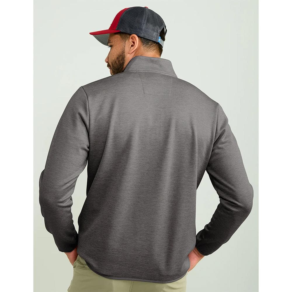 Huk Coldfront & Performance 1/4 Zip Long Sleeve Shirt Volcanic Ash Heather 2XL