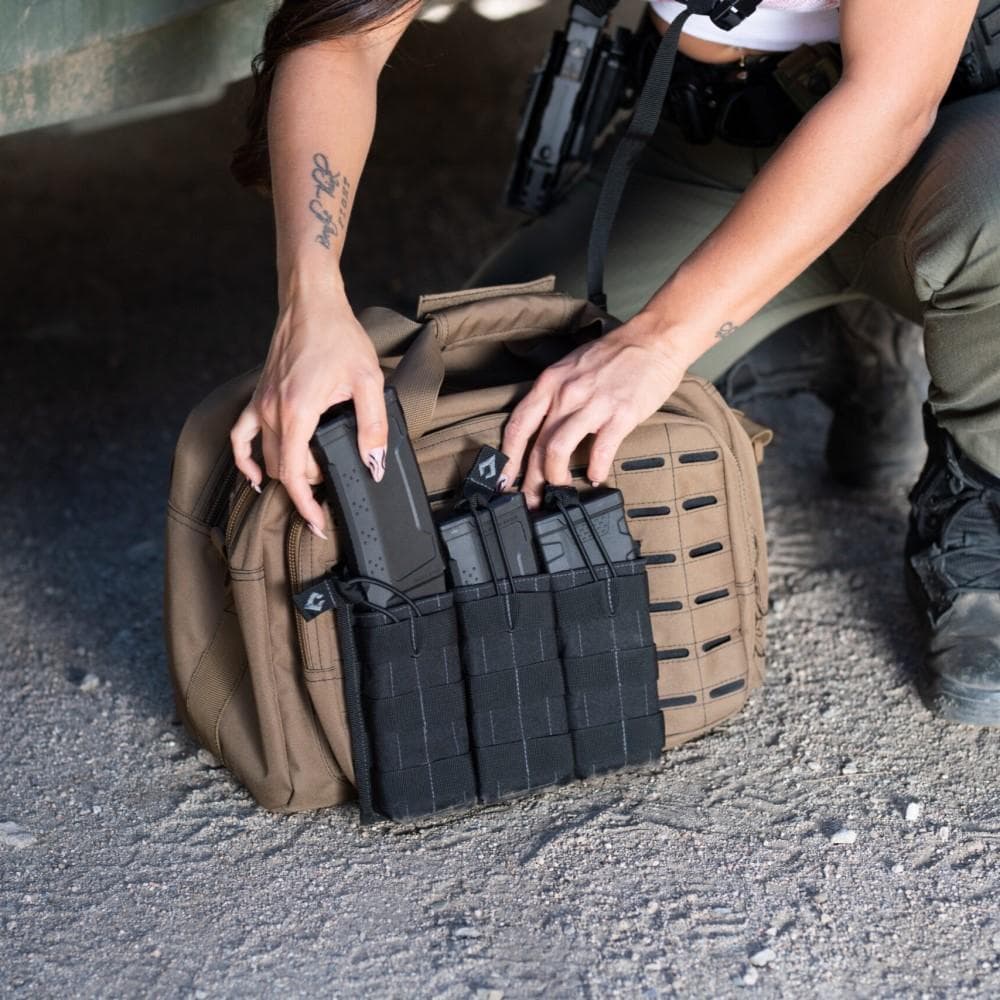 Advance Warrior Solutions Open Top Triple Mag Pouch Tan