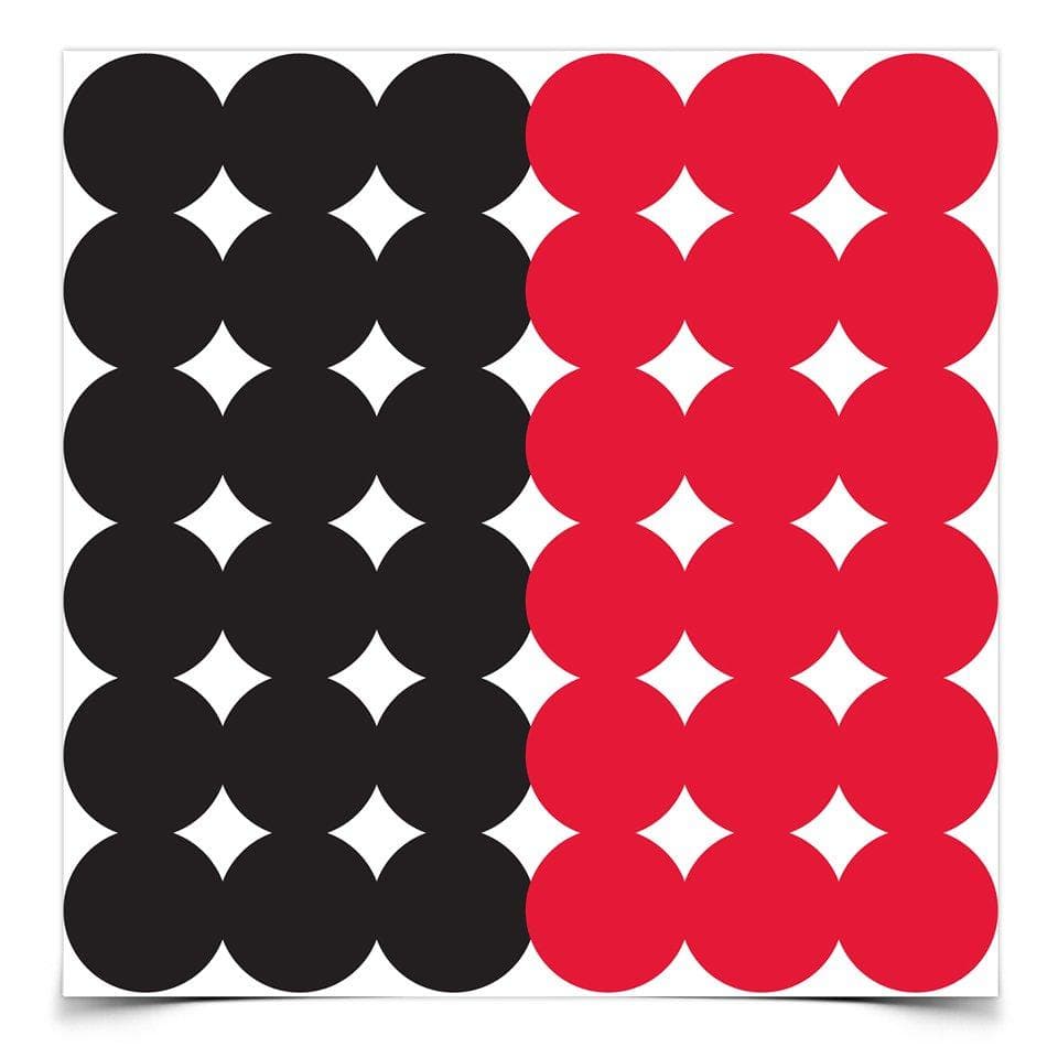 Birchwood Casey Dirty Bird Repair Pasters - 1" 432 qty Red/Black