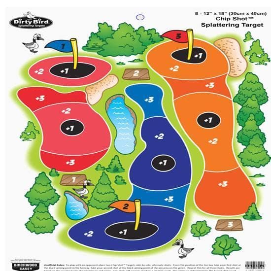 Birchwood Casey Dirty Bird Chip Shot Game Target - 12" X 18" 8/Pack