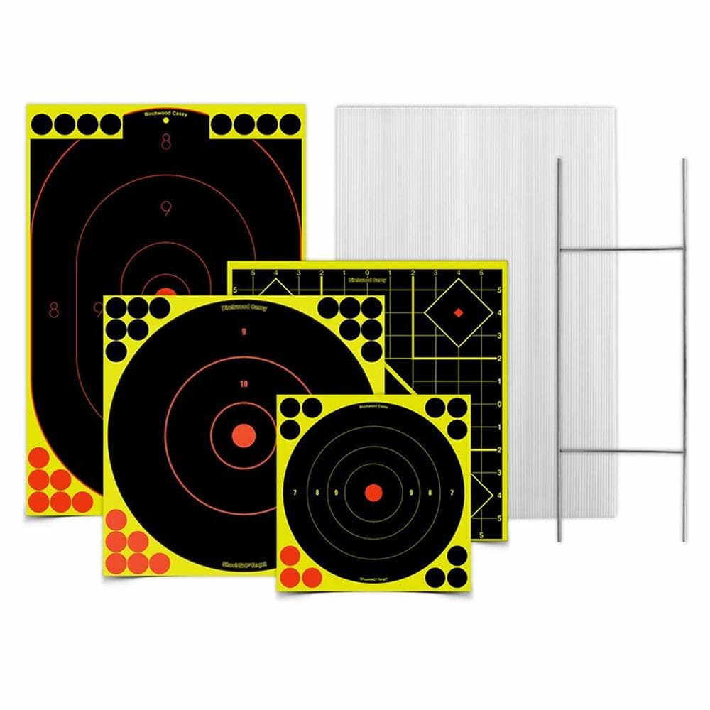 Birchwood Casey Sharpshooter Stand & Target Kit - 4 Targets 54 Pasters