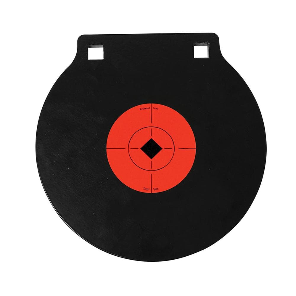Birchwood Casey World of Targets Double Hole AR500 Gong 10" 3/8" Thick