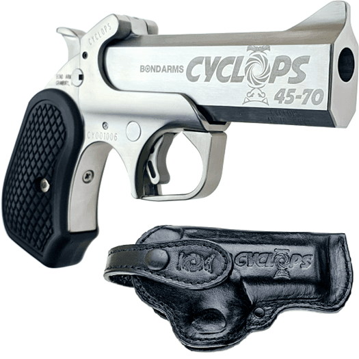 Bond Arms Cyclops Satin Package Handgun .45-70 Gov't Single Shot 4.25" Barrel Satin with Holster