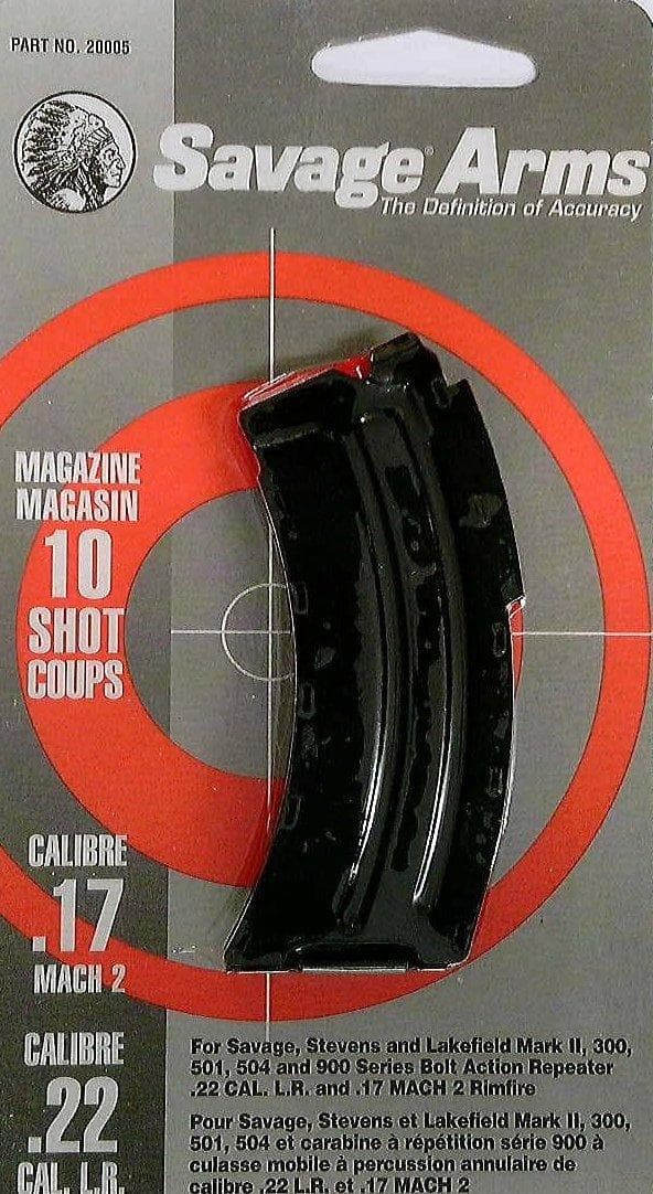 Savage Arms Mark II Series .22 LR / .17 MACH 2 Magazine Blued Steel 10/rd