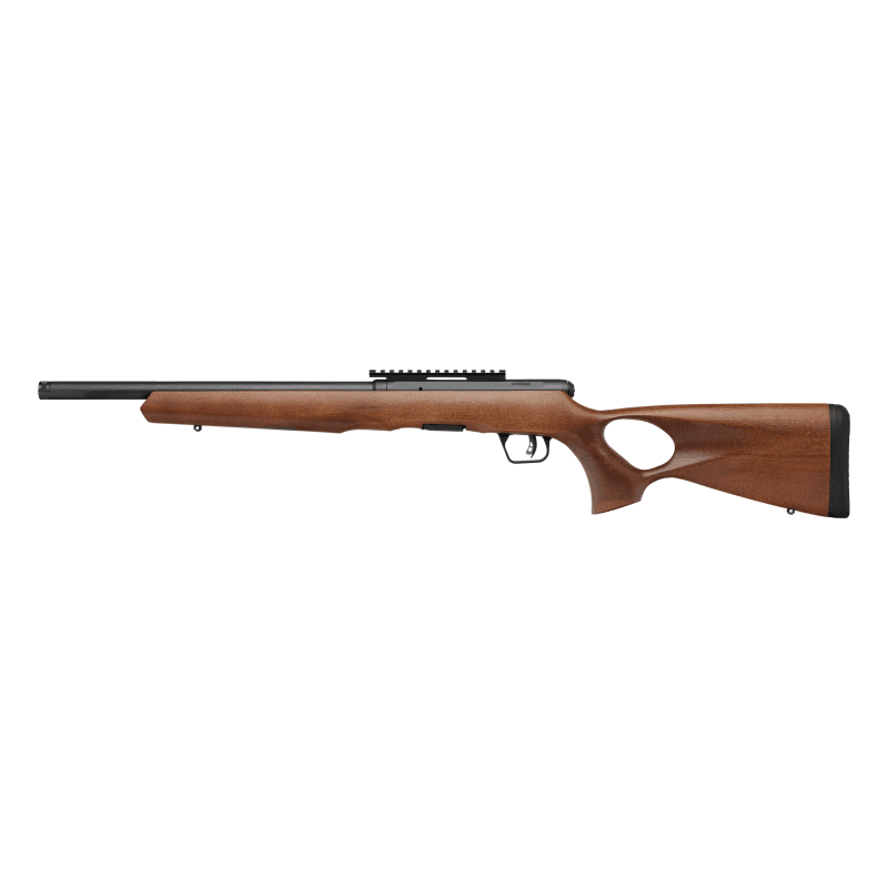 Savage Arms B17 Timber Thumbhole Rifle .17 HMR 10rd 16.5" 1/2x28 Threaded Barrel Wood