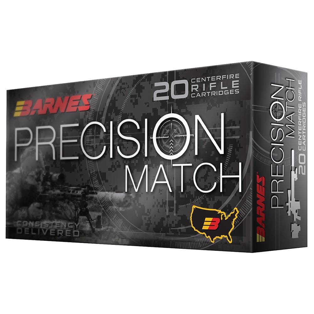 Barnes Precision Match Rifle Ammunition .308 Win 175 gr OTM BT 20/box