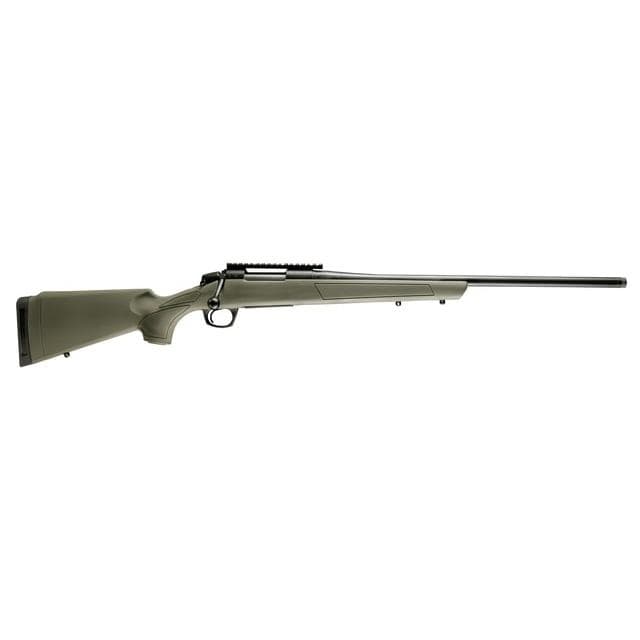 CVA Cascade Rifle .243 Win 4rd Capacity 20" Threaded Cerakote Black Barrel OD Green Stock 0 MOA Pic Rail