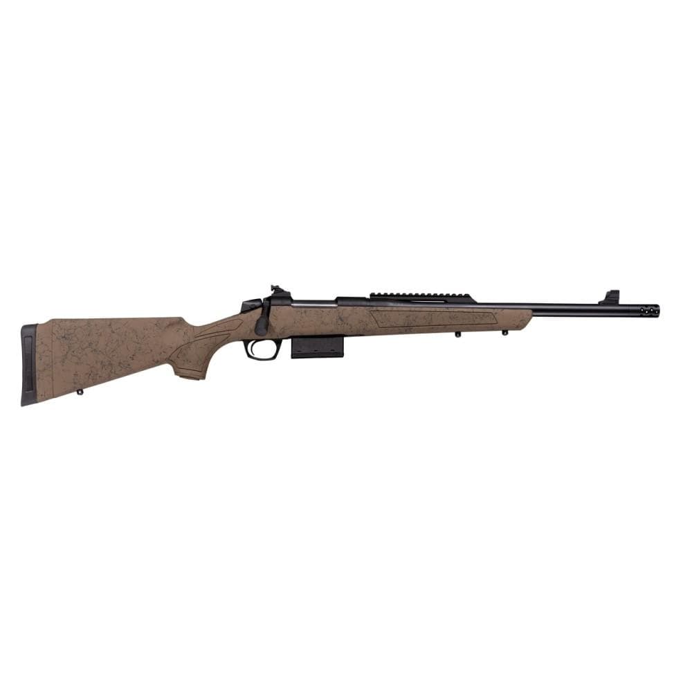 CVA Cascade SR-80 Rifle .308 Win 5rd Magazine 18" 5/8x24 Threaded Barrel FDE with Black Web