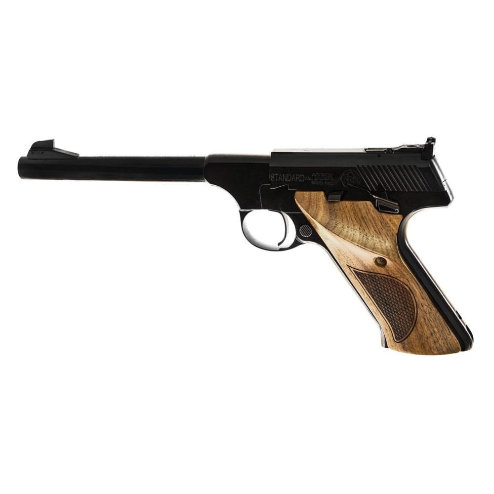 Standard .22 Semi-Automatic Handgun .22 LR 10rd Magazine 6.625" Barrel Black with Wood Grips