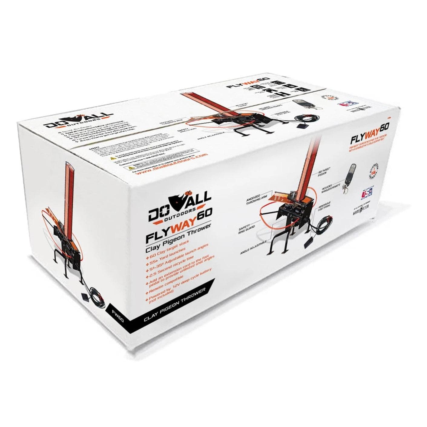 Do-All Outdoors FlyWay 60 Automatic Clay Pigeon Thrower w/Wireless Remote