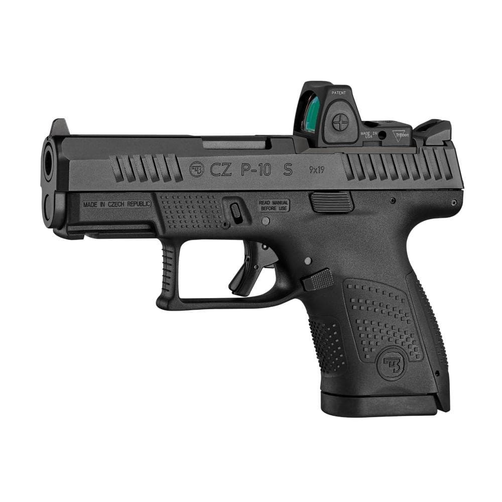 CZ USA P-10 S Handgun 9mm Luger 10rd Magazine 3.5" Barrel Black Optic Ready Fixed Sights