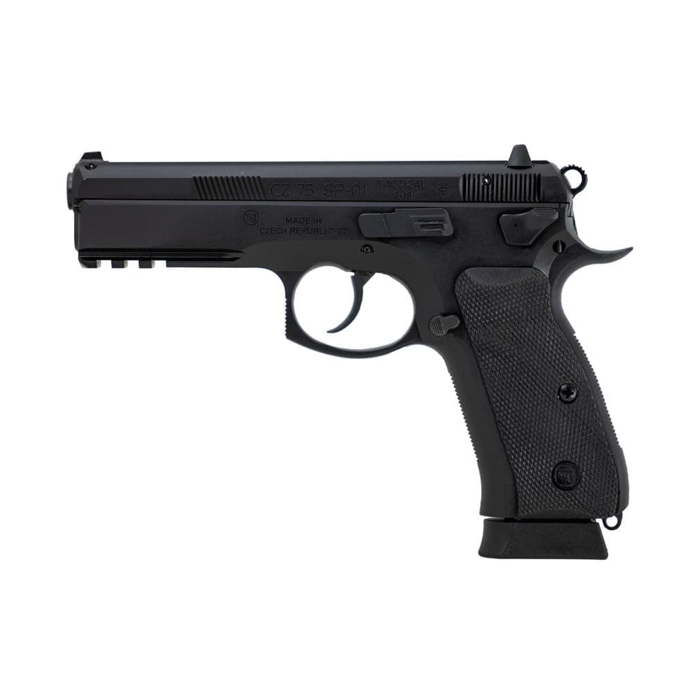 CZ-USA 75 SP-01 Tactical Handgun 9mm Luger 19rd Magazine 4.6" Barrel Black Ambi Decocker