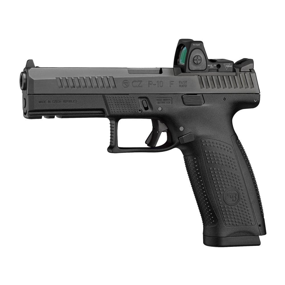 CZ USA P-10 F Handgun 9mm Luger 19rd Magazine 4.5" Barrel Black Optic Ready Fixed Sights