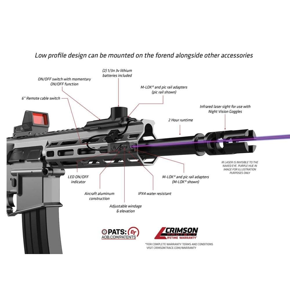 Crimson Trace Infrared Modular Tactical Laser IR-MTL Long Gun