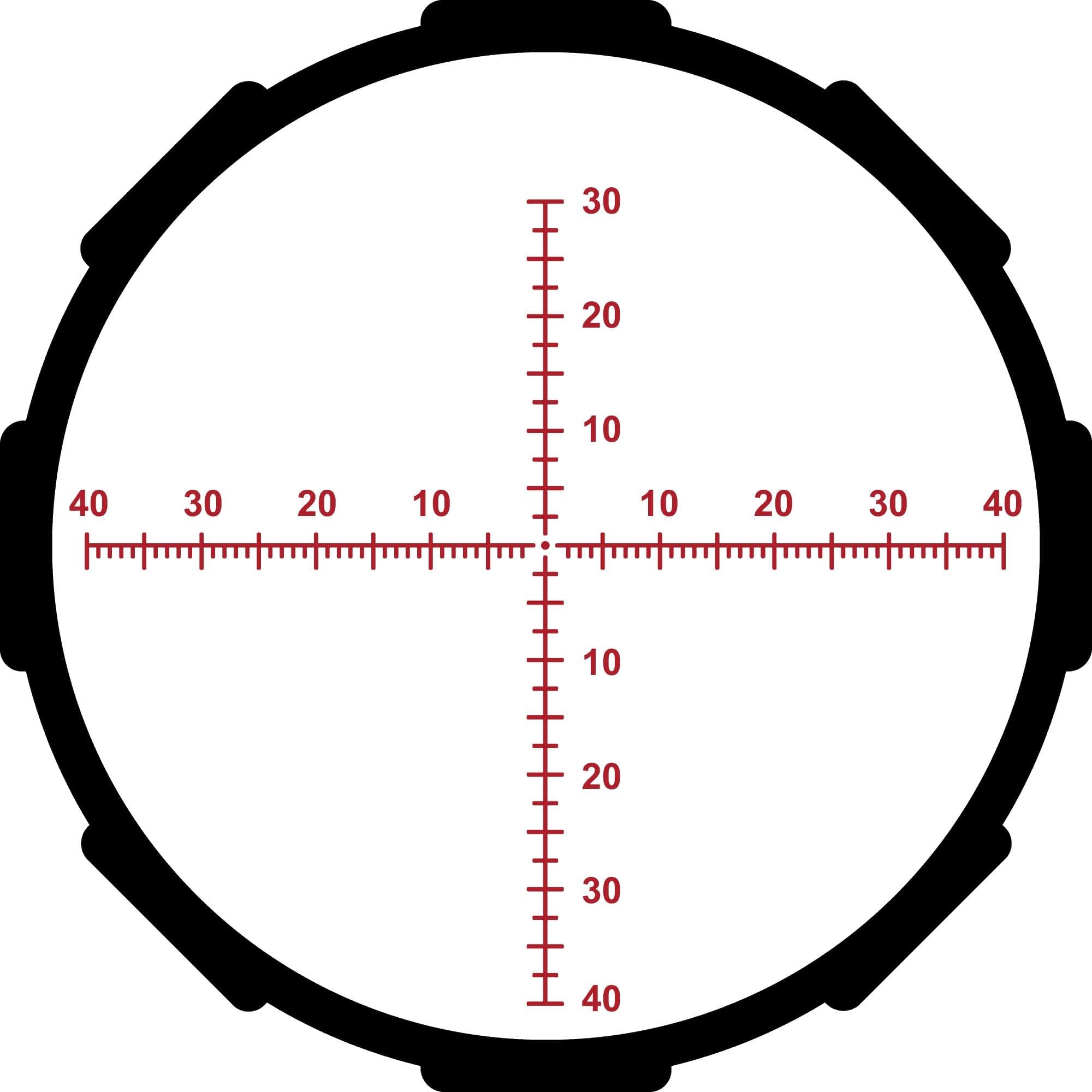 Crimson Trace Hardline Pro Rifle Scope - 6-24x50mm 30mm SFP MR1-MOA Illum