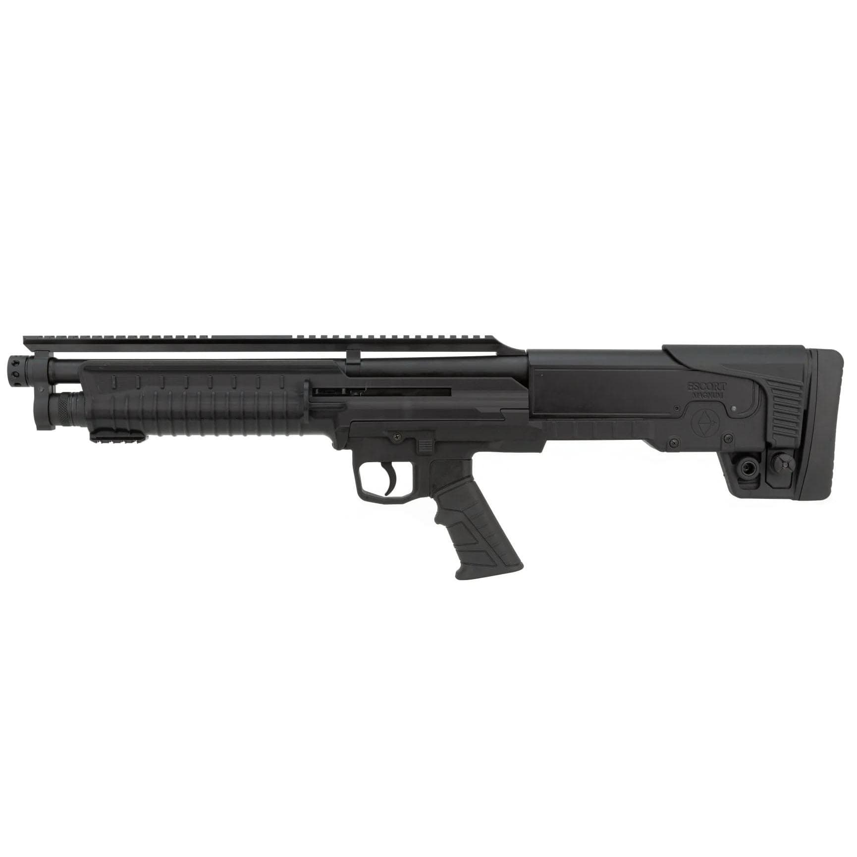 Escort BullTac Auto Shotgun 12ga 3" Chamber 5rd Magazine 18'' Barrel Full Length Pic Rail & Pop Up Sights Black