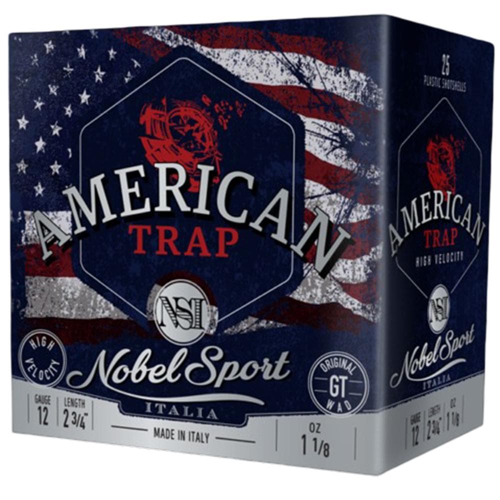 Noble NSI Target Nobel Speed Shotshell 12 ga 2-3/4" 1-1/8 oz 1300 fps #7.5 250/ct Case (10-25/ct Boxes)