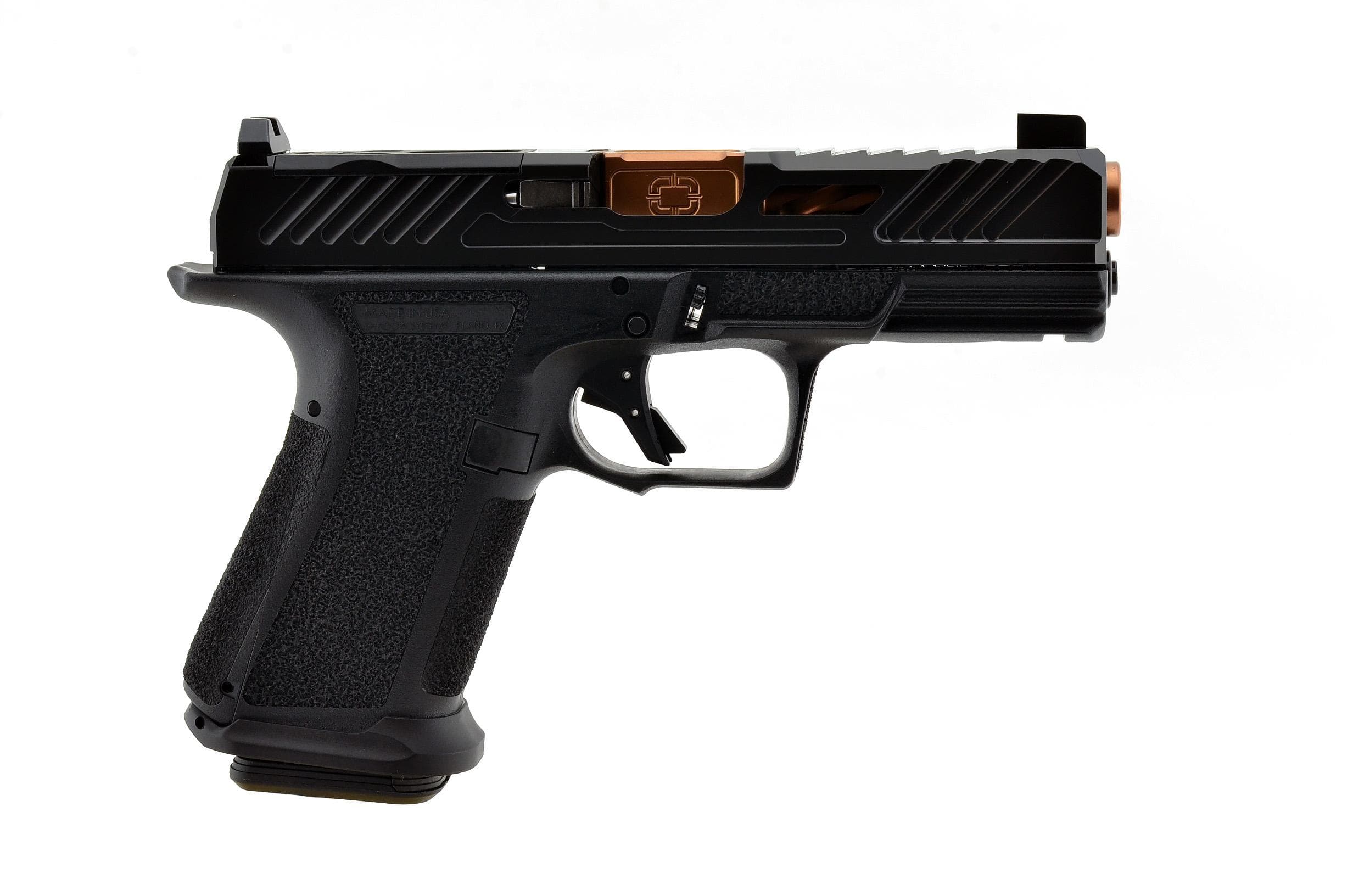 Shadow Systems Optics Ready MR920 Handgun 9mm Luger 15rd Magazine 4" Bronze Barrel Black Elite Slide
