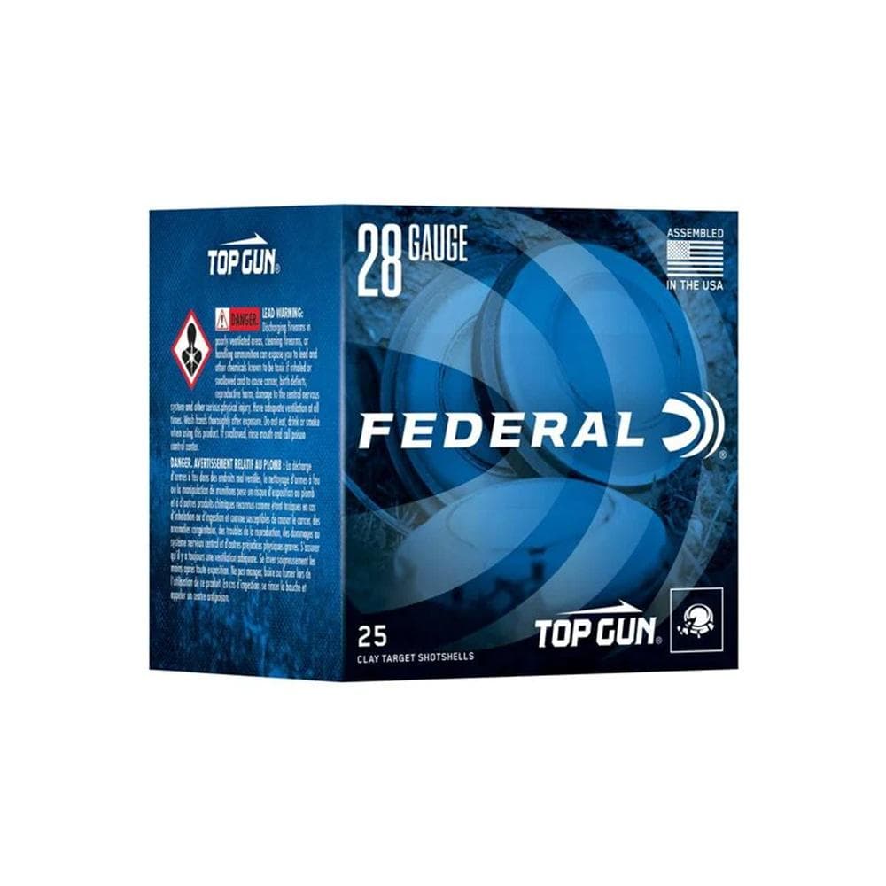 Federal Top Gun Sporting Shotshells 28 ga 2-3/4" 3/4 oz 1330 fps #9 25/ct