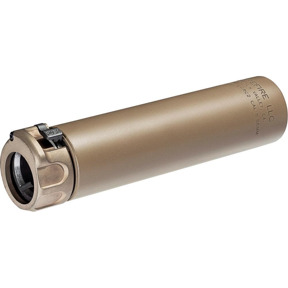 Surefire 2nd Gen Fast Attach SOCOM556-RC2 Suppressor 5.56mm Stainless Steel FDE