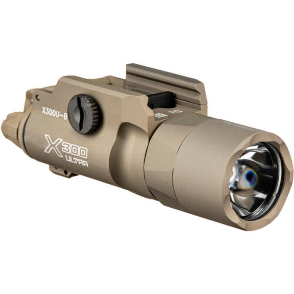 Surefire X300T-B Turbo Weapon Light Universal and Pic Mount 650 Lumens Tan Thumb Screw