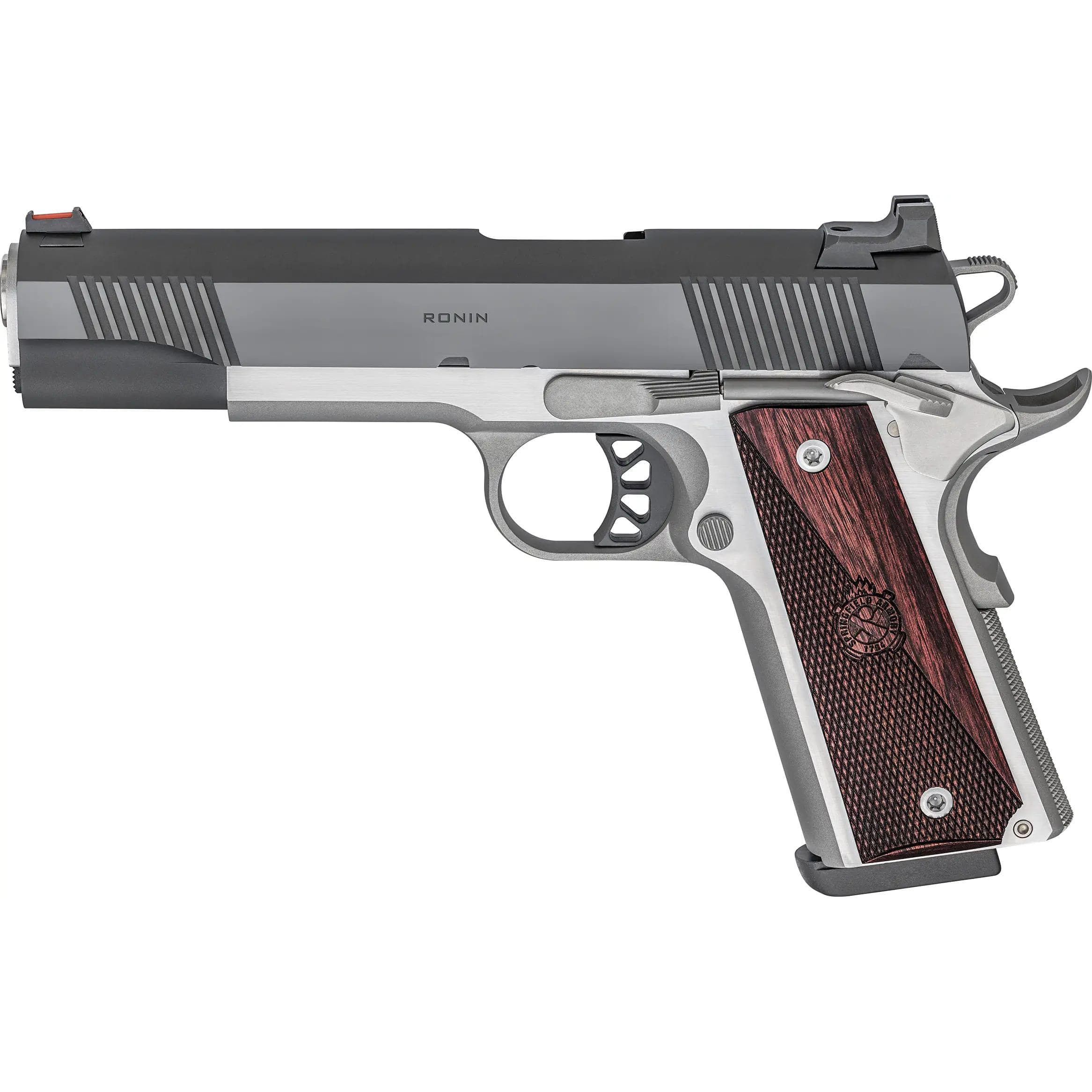 Springfield 1911 Ronin 10mm Handgun 10mm Auto 8rd Magazine 5" Barrel Blued Slide/Stainless Frame