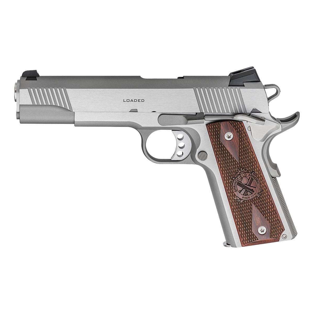 Springfield Armory 1911 A1 LOADED PISTOL .45 ACP 7rd Magazine 5" Barrel STAINLESS CA Compliant