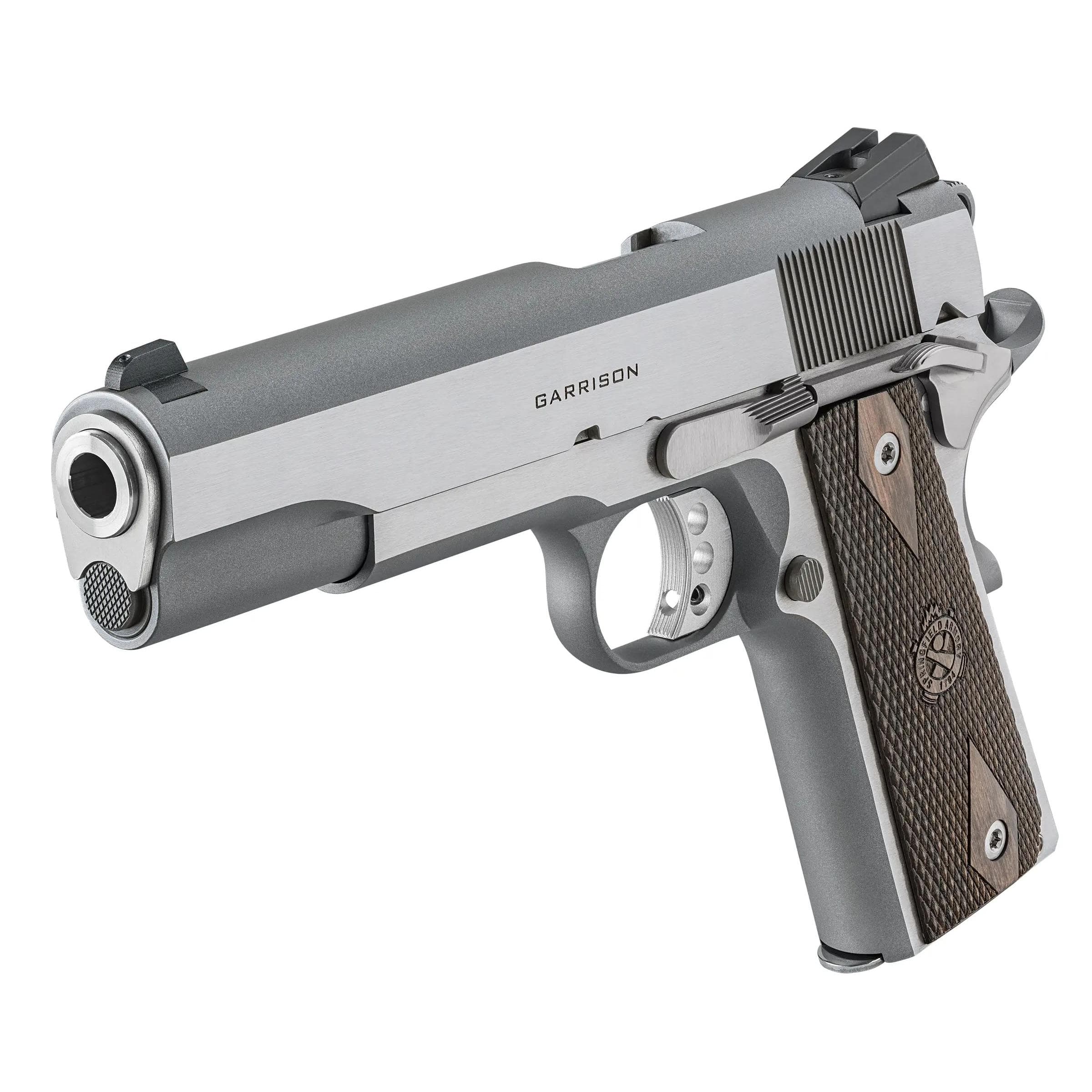 Springfield 1911 Garrison Handgun 9mm Luger 9rd Magazine 5" Barrel Stainless