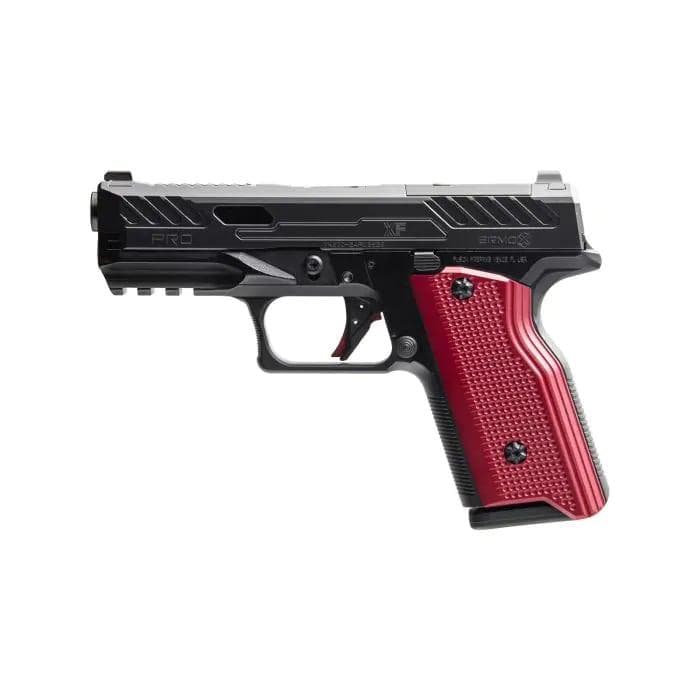 Fusion Firearms XF PRO Black Handgun 9mm Luger 15rd Magazines(2) 4" Barrel Interchangeable Black/Red Grips