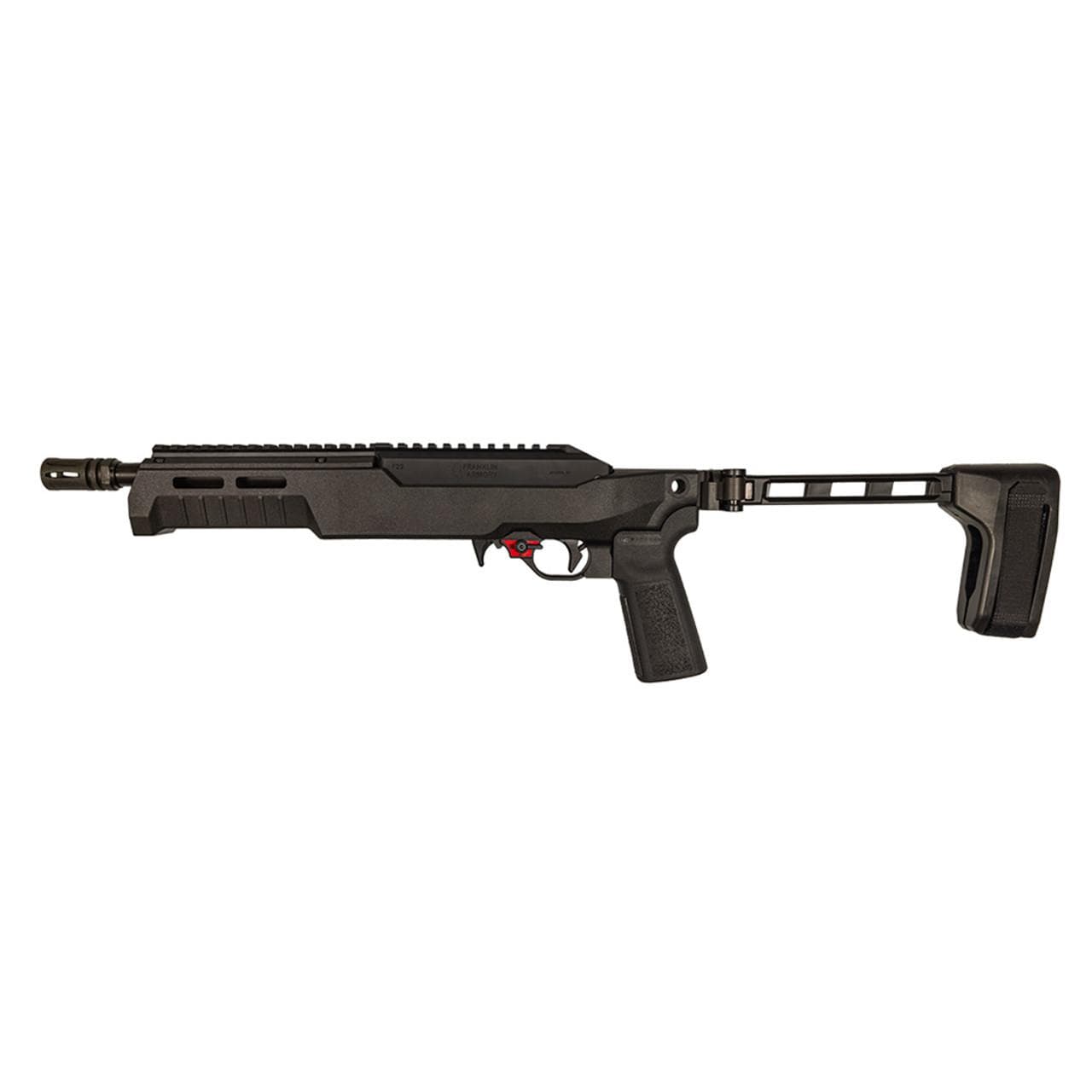 Franklin Armory F22 Binary Pistol .22 LR 10rd Magazine 8" Threaded Barrel Hogue SB Tactical Chassis W/Brace
