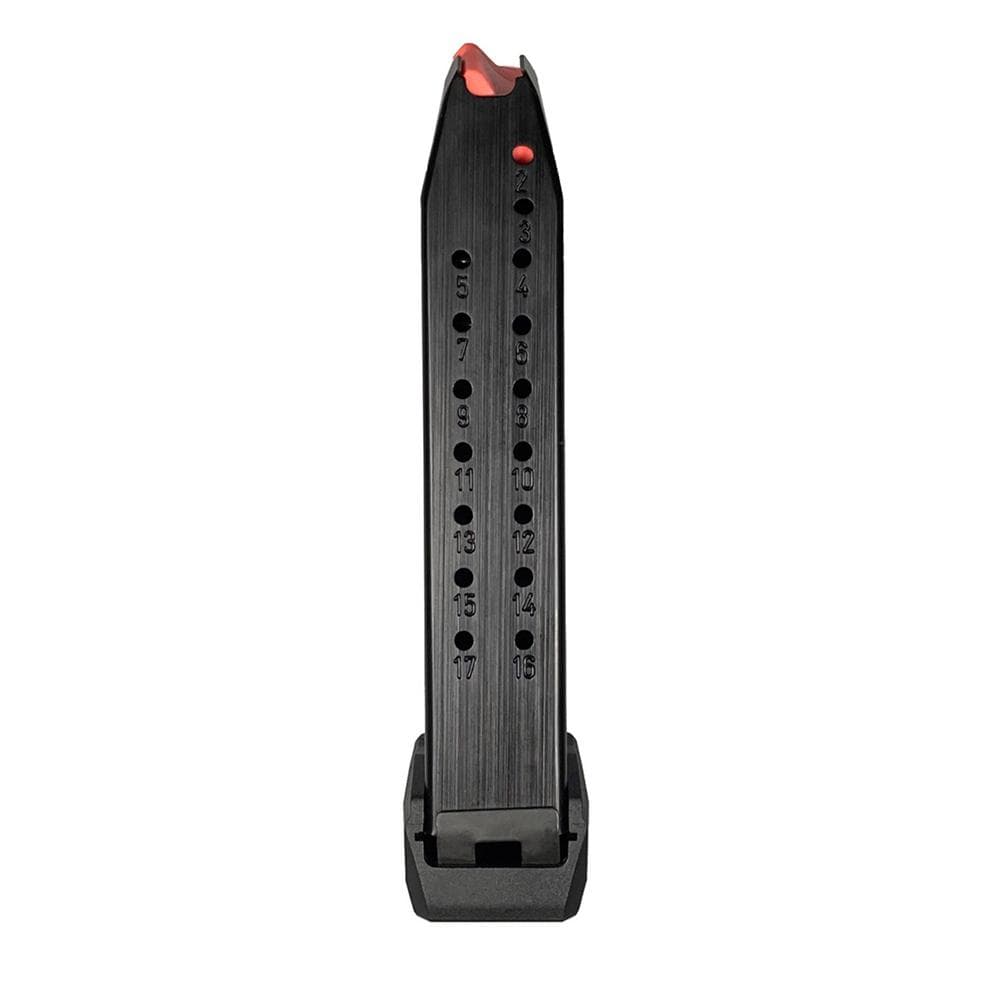 Global Ordnance Handgun Magazine for Arex Delta L/X 9mm Luger 17/rd with +2 Ext