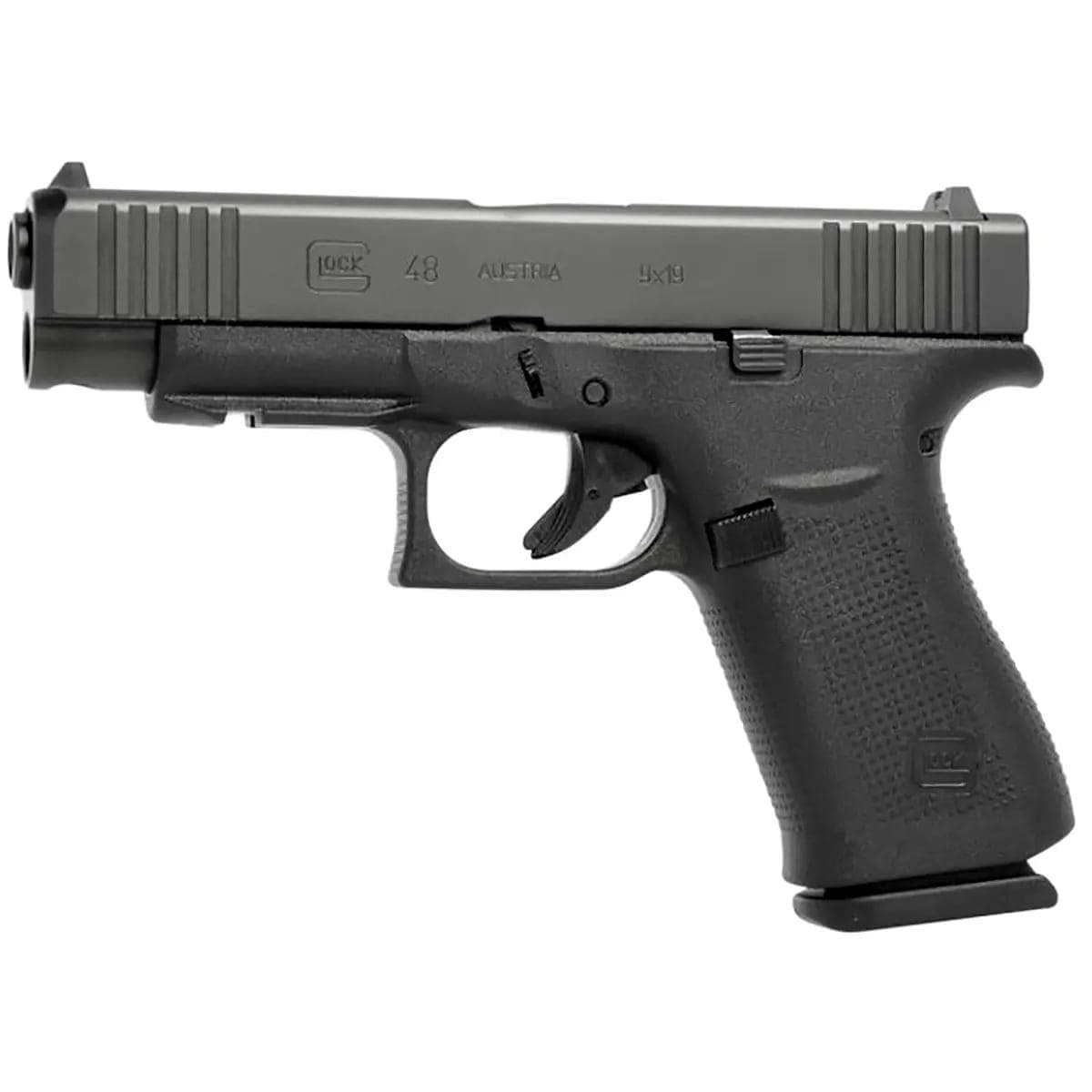 Glock 48 w/Front Rail Handgun 9mm Luger 10rd Magazines(2) 4.17" Barrel Austria Made