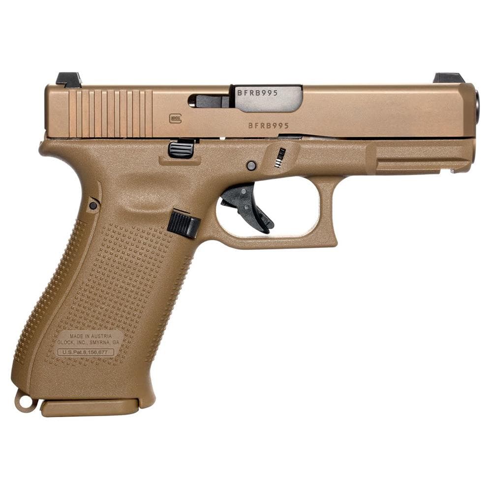 Glock V-Series Model 19x Handgun 9mm Luger 17rd Magazines (3) 4.02" Barrel FDE USA