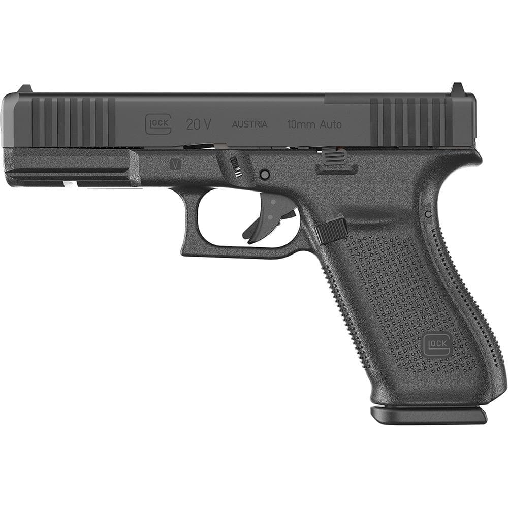Glock V-Series Model 20 MOS Handgun 10mm 10rd Magazines (3) 4.61" Barrel Black Austria