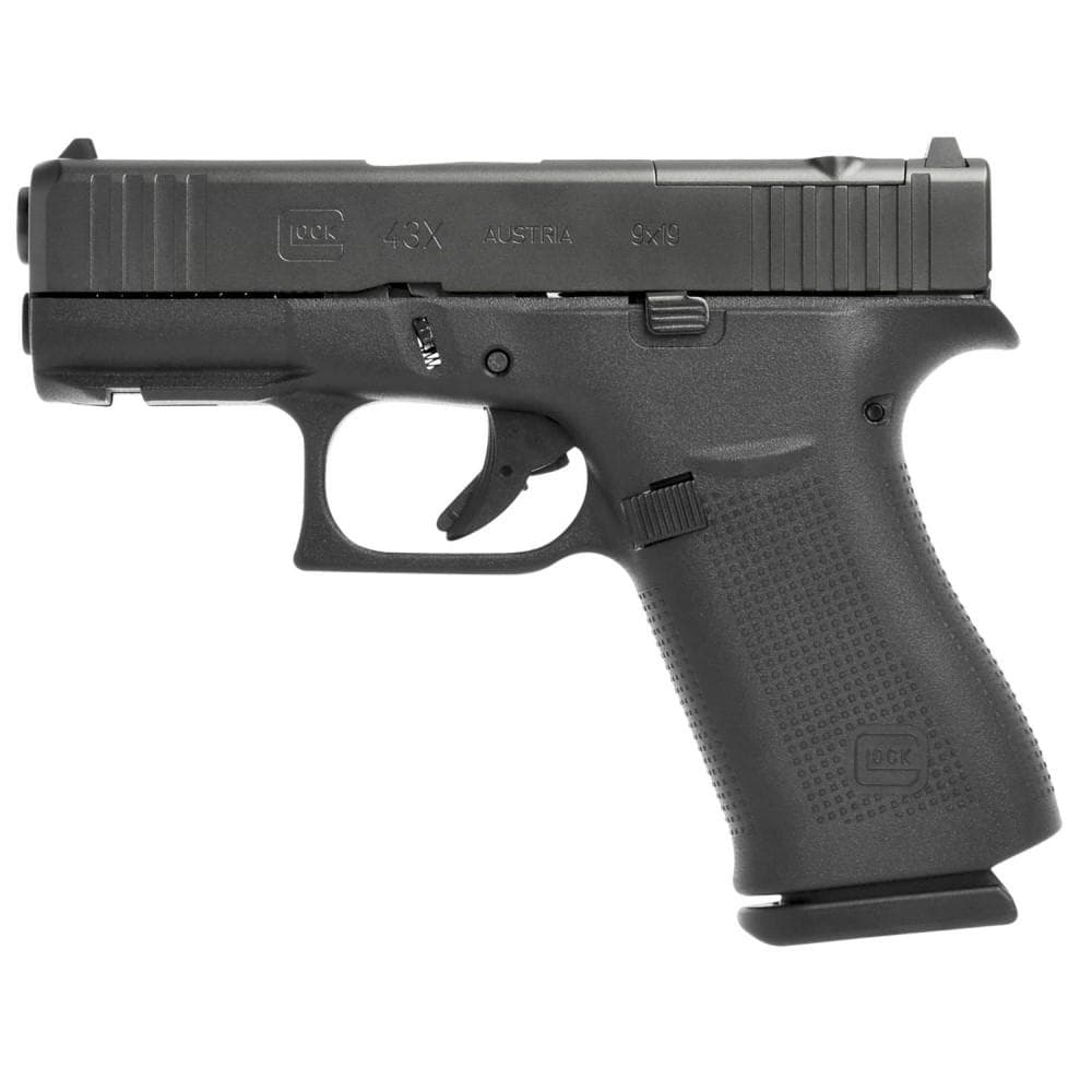 Glock 43x MOS Subcompact Handgun 9mm Luger 10/rd Magazines (2) 3.41" Barrel Black 5.5lb Trigger Front Rail USA