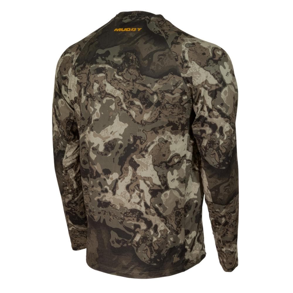 Muddy Base Layer Crew Long Sleeve Shirt Veil Canyon Grey XL