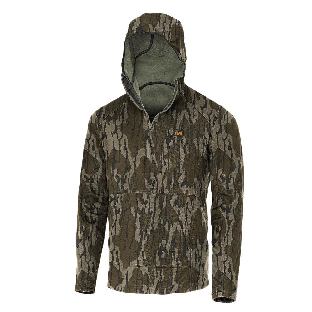 Muddy DV8 Quest Midweight Quarter Zip Hoodie Mossy Oak Bottomland 2XL