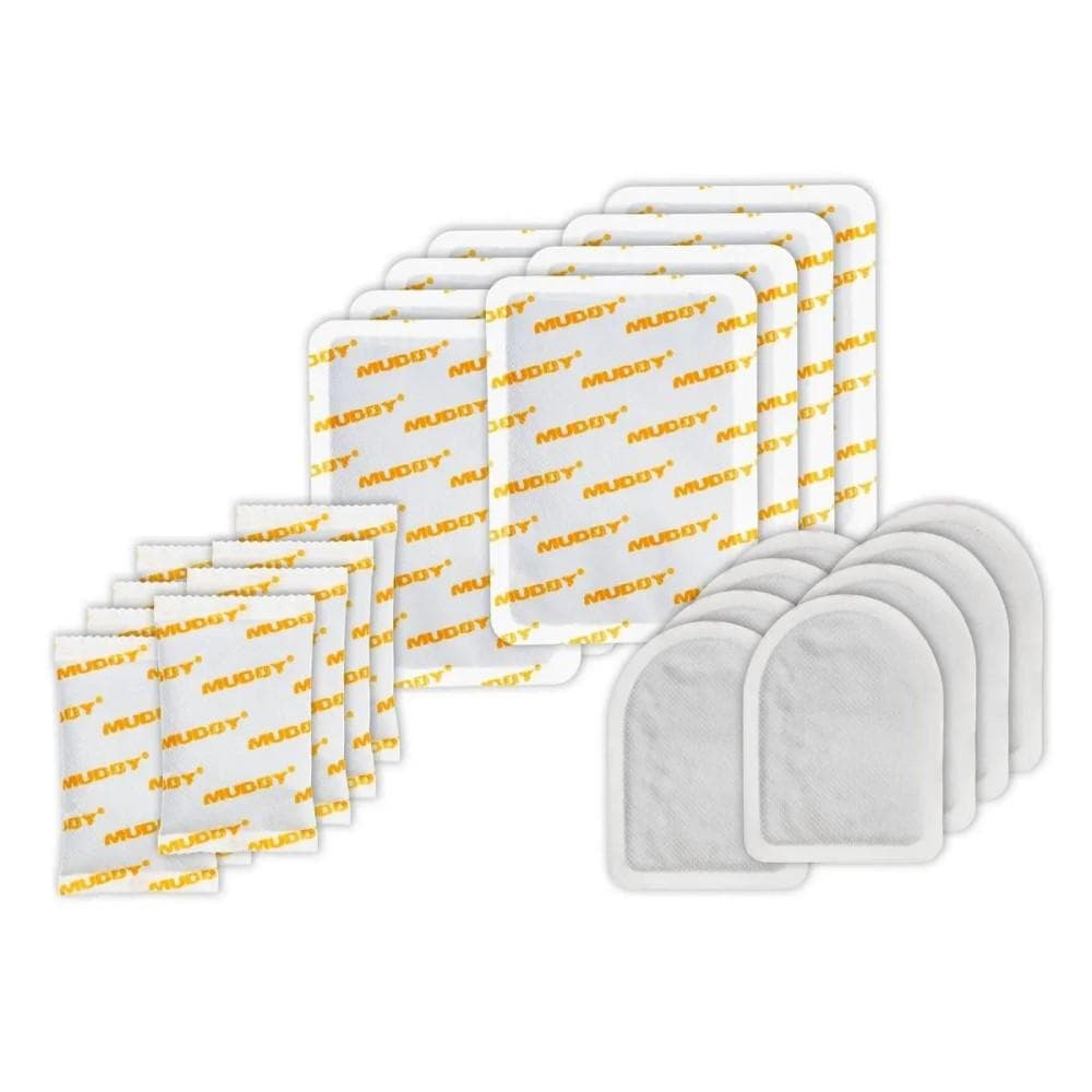 Muddy Disposable Hand and Foot Warmers Bulk Variety Pack 8 ea. Hand/Toe/XL Warmers
