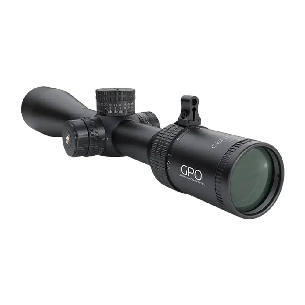 German Precision Optics Centuri Rifle Scope 2.5-15x50 30mm SFP G4i Illuminated Reticle Black