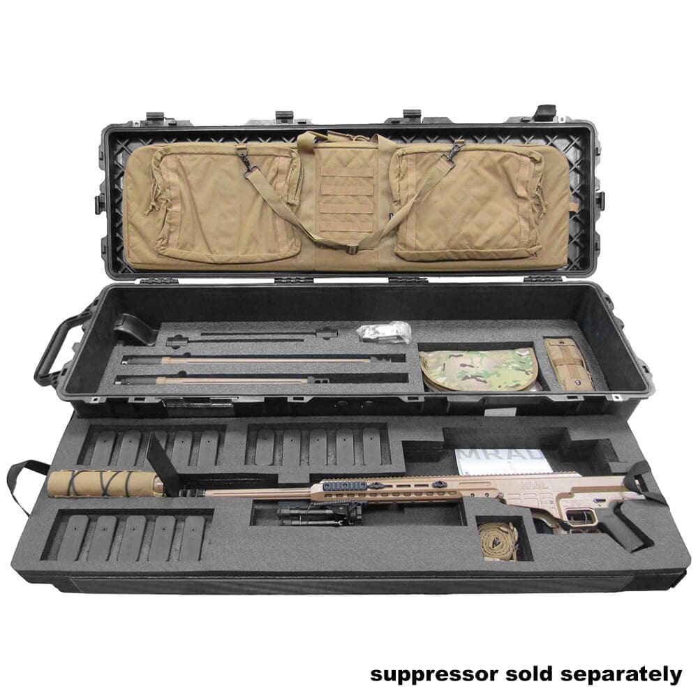 Barrett MK 22 Deployment Kit Rifle 338 Norma/300 Norma/308 Win 10rd Magazines (5) 27" Fluted Barrel Coyote Brown