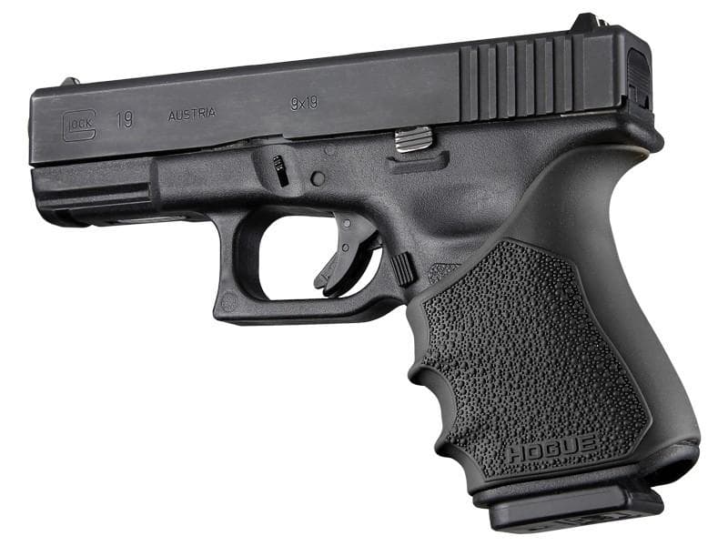 Hogue HandAll Beavertail Grip Sleeve Glock 19 23 32 38 Gen 3-4 Black